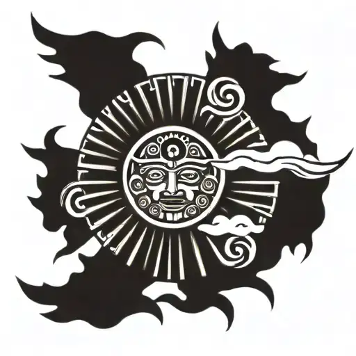 Aztec Sun Rays