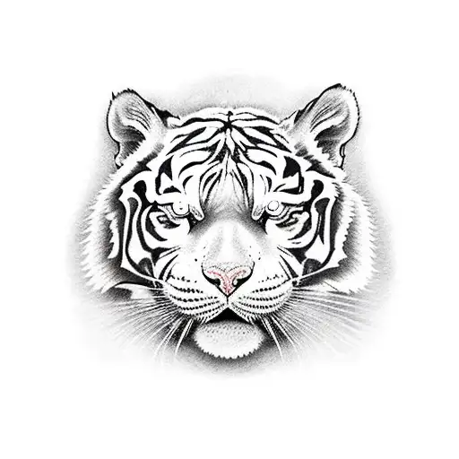 A White Tiger Fighting A Black And Red Snake While A Xoloitzcuintli Dog Looks Over Them On Top