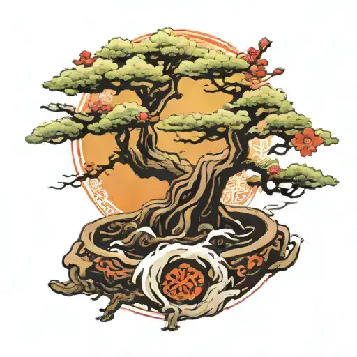 Bonsai With Sun