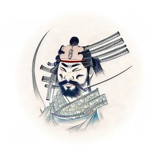 Japanese Samurai With Deep Meaning