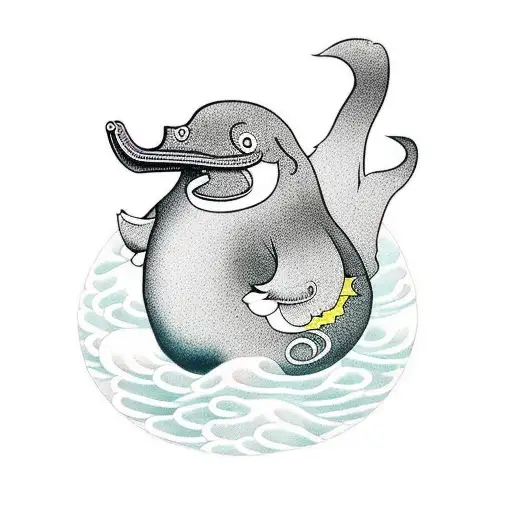 Gangster Platypus In Dripping Hood