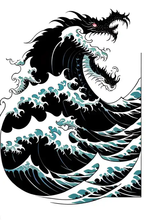 Ocean Wave Sea Monsters
