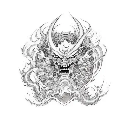 A Man Is Fighting A Demon