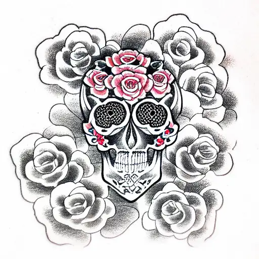 Skull And Roses