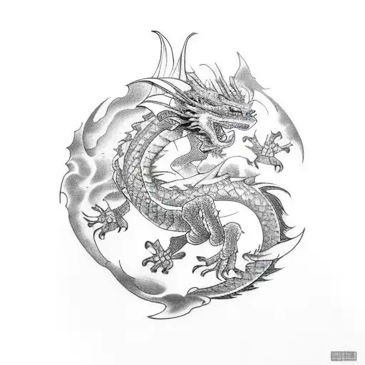 Dragon Wrapped In Arm That Goes Up To The Shoulder