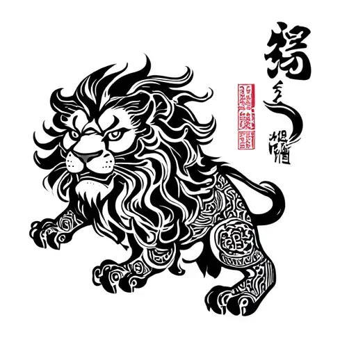 Filipino Tribal Lion Japanese