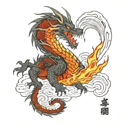 Irezumi Tattoo Of A Dragon Spitting Fire At The World Government Liberating Oppressed Peoples