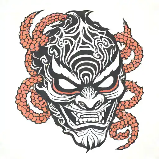 Spider Oni Mask