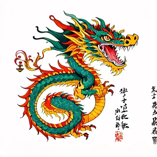 Dragon With Pieces And Libra And Chihuahua Name Bella Combined