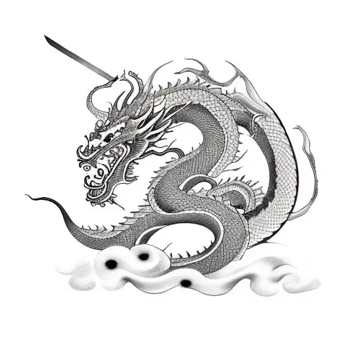 The Dragon Style Samurai Sword