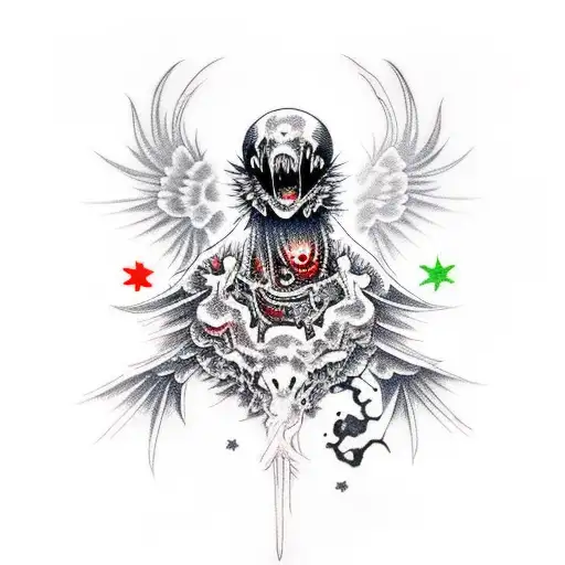 Raven Zombie With Star