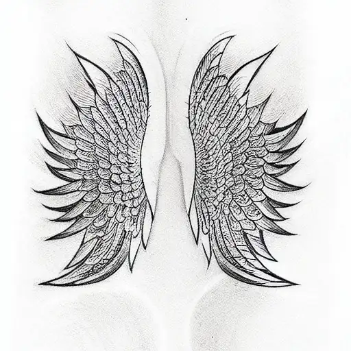 Angel Wings On The Back