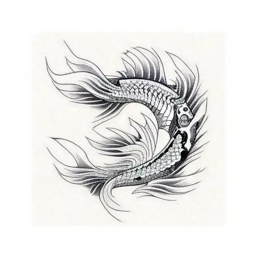 Skeleton Of A Koi Fish