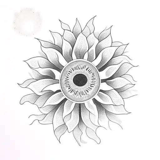 Philippines Sun With Daisy Flower