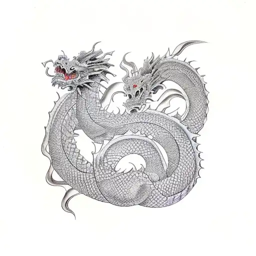 Japanese Dragon Long And Curly