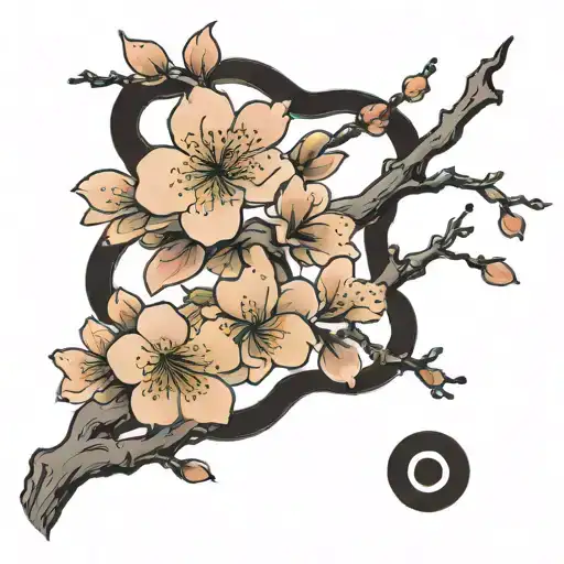 Floating Sakura Branch