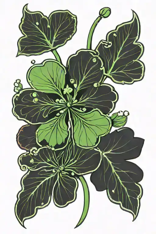 Five-leaf Clover From The Anime Black Clover