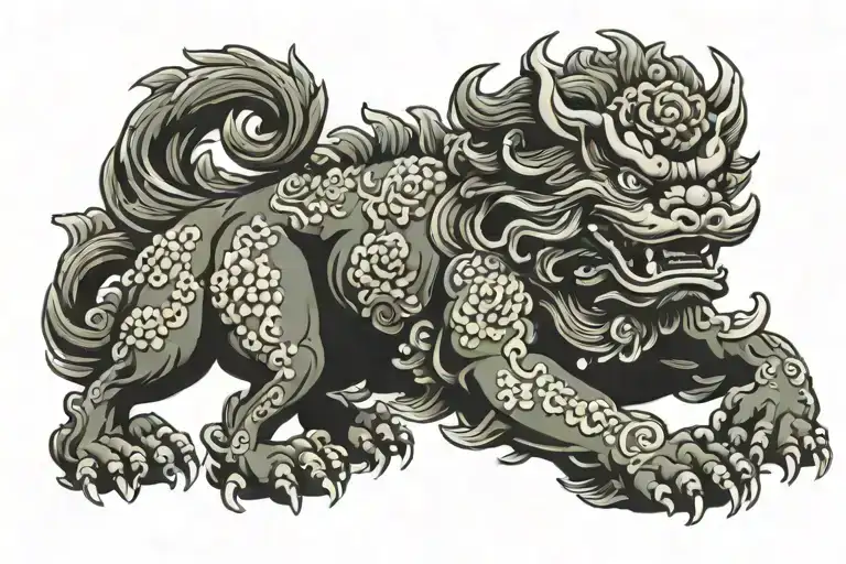 Swagger Chinese Foo Dog With Head Held High