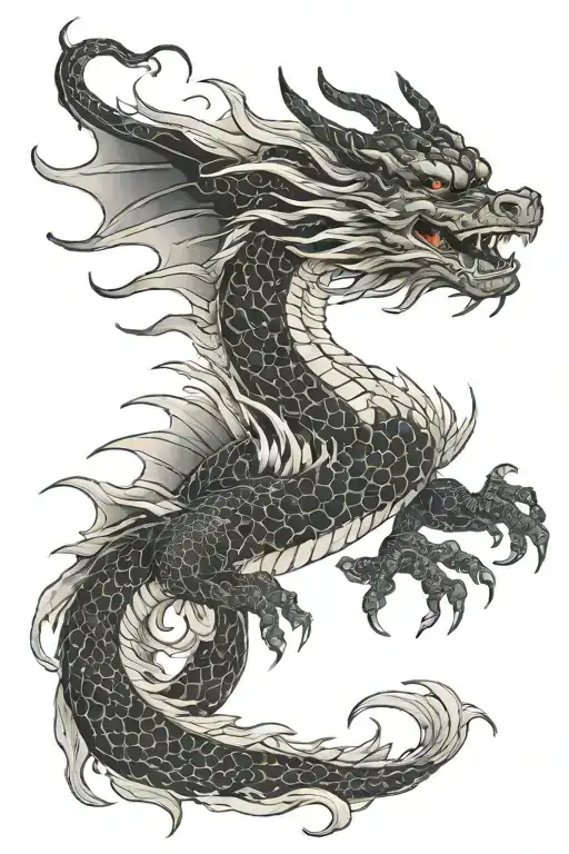 Beatiful Dragon With Blackout