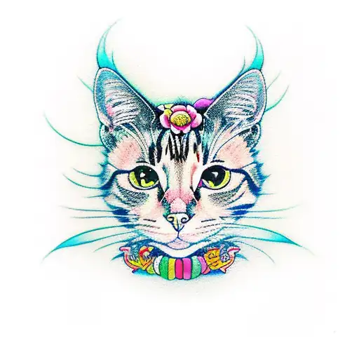Cat Alice Wonderland Color Mean