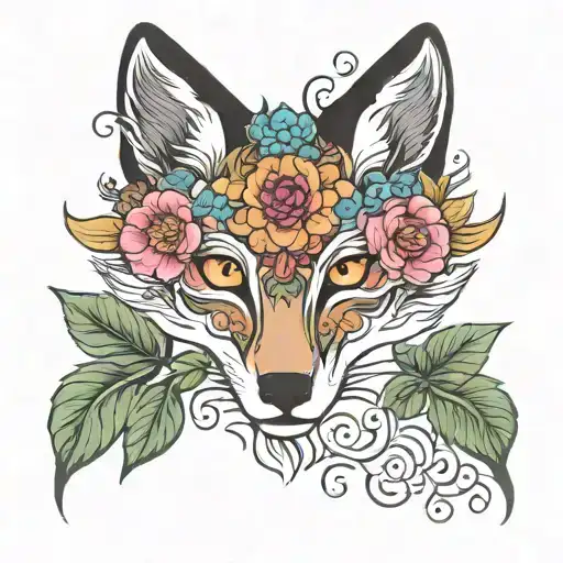 Floral Eye Fox