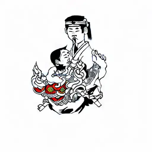 Two Boys Holding A Baby