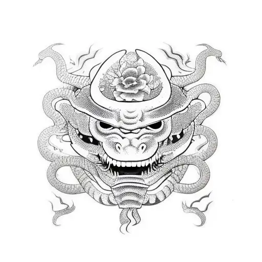 Snake Hannya Mask