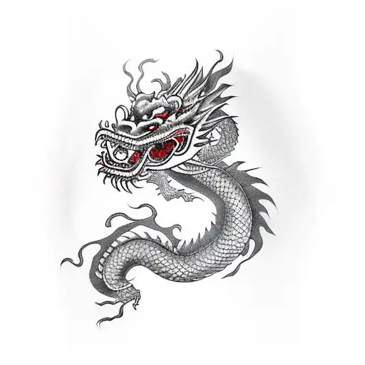 Chinese Dragon In Blood
