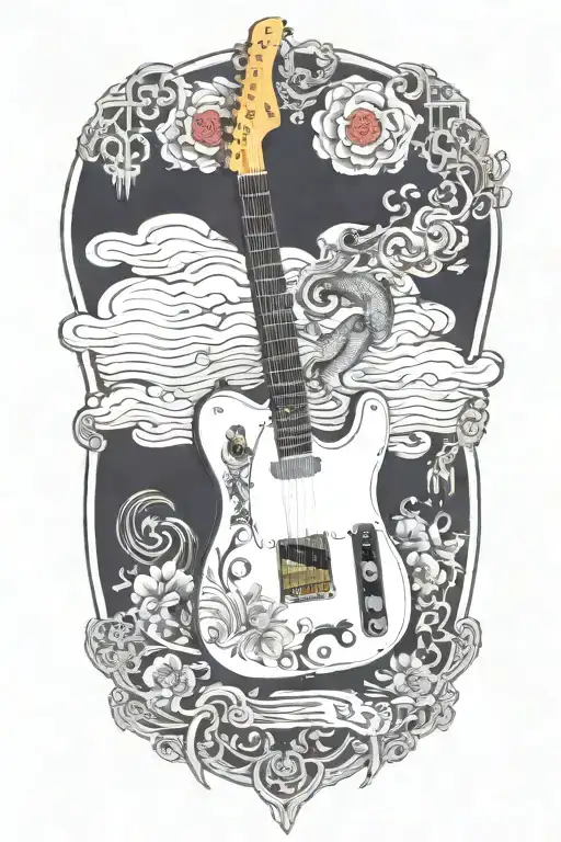 Preamp Tube And Telecaster Electric Guitar