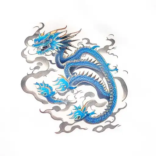 Blue Japan Dragon