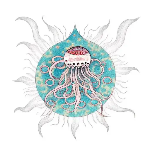 Jellyfish With Sun