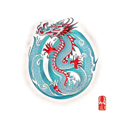 Dragon With Mma Gloves