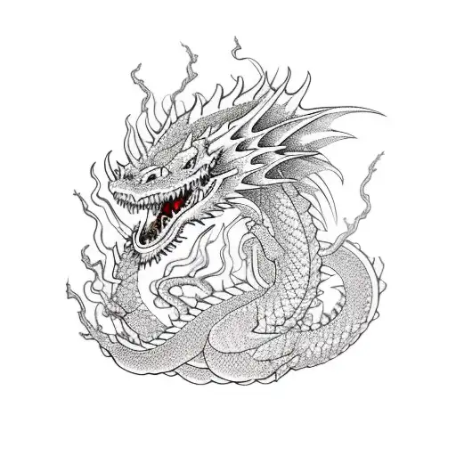 Dragon With Lightning Breath