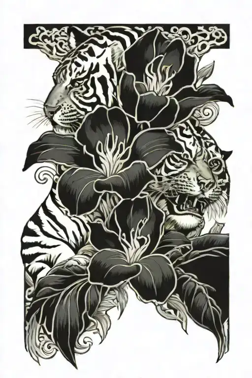 Tiger And Tulip