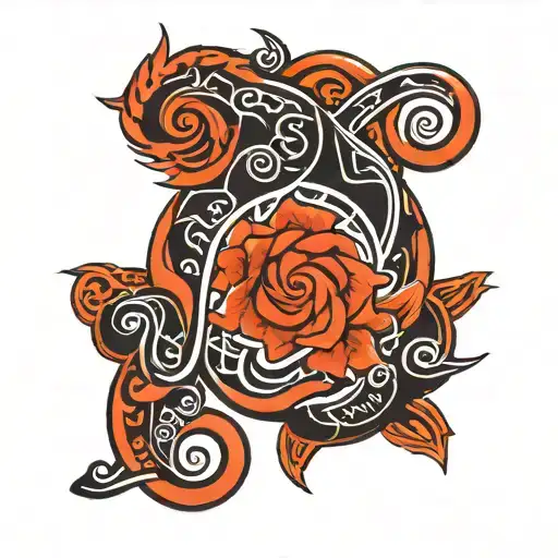 Black Maori Tattoo Design