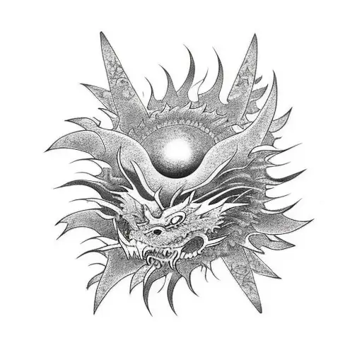 Dragon Eating The Sun