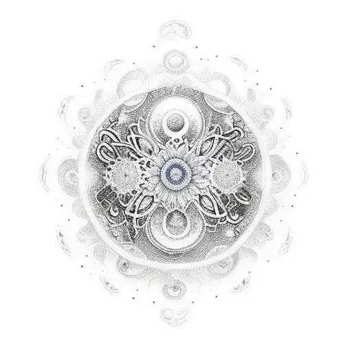 Ethereal Moon Surrounded By Delicate Tears