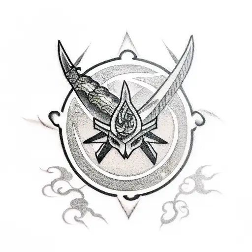 Tactical Kunai With Dragon