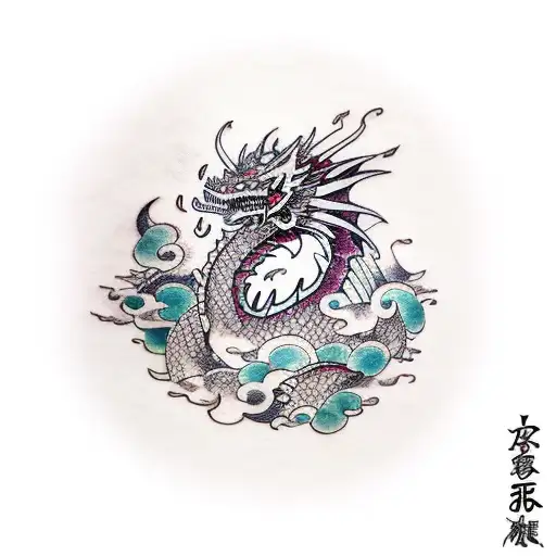 Tattoo Chest Dragon Planets