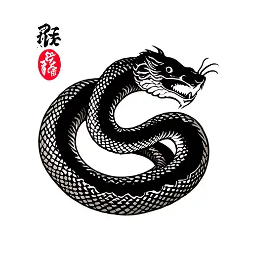 Yakuza Sleeve Tattoo Snake Coiling