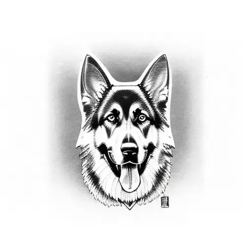 Black And Gold German Shepard