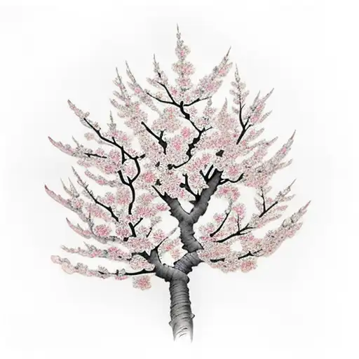 Realistic Cherry Blossom Tree
