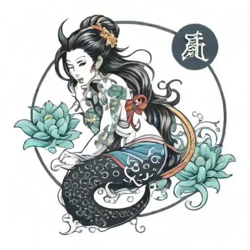 Goth Aquarius Zodiac Symbol