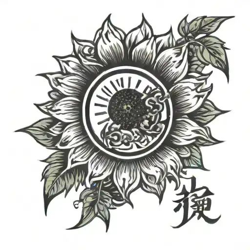 Sun Shine And Sunflower With Name