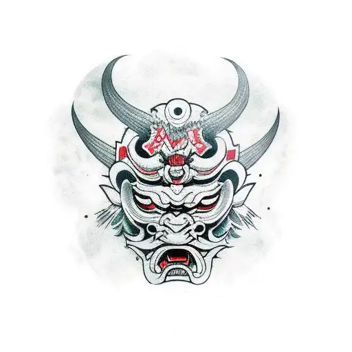 Oni Mask Broken In Half