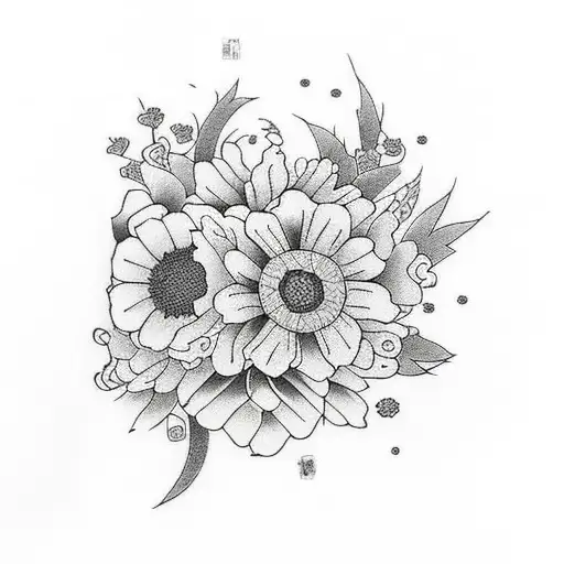 Flowers And Animals Dark