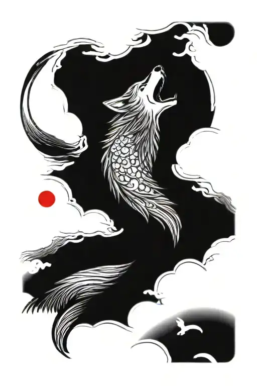 Wolf Howling At The Moon