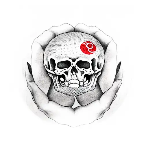 Death Holding A Soccer Ball