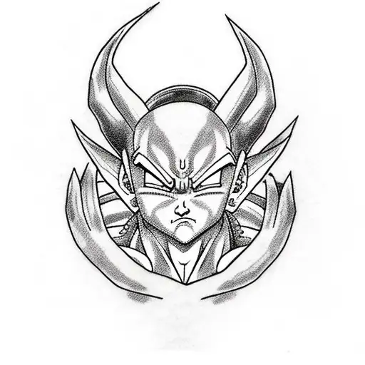 Shimron From Dragon Ball Z As An Upper Arm