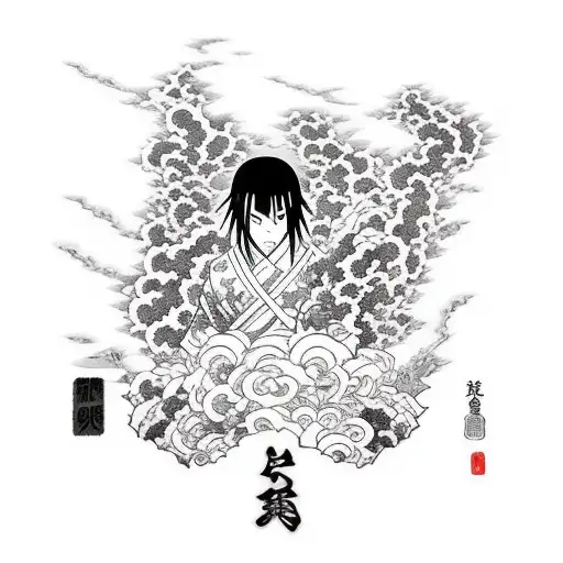 Itachi Standing Over His Dead Clan Along Side Madara